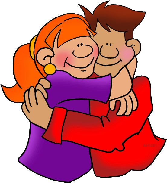 Family And Friends Clip Art By Phillip (593x648), Png Download