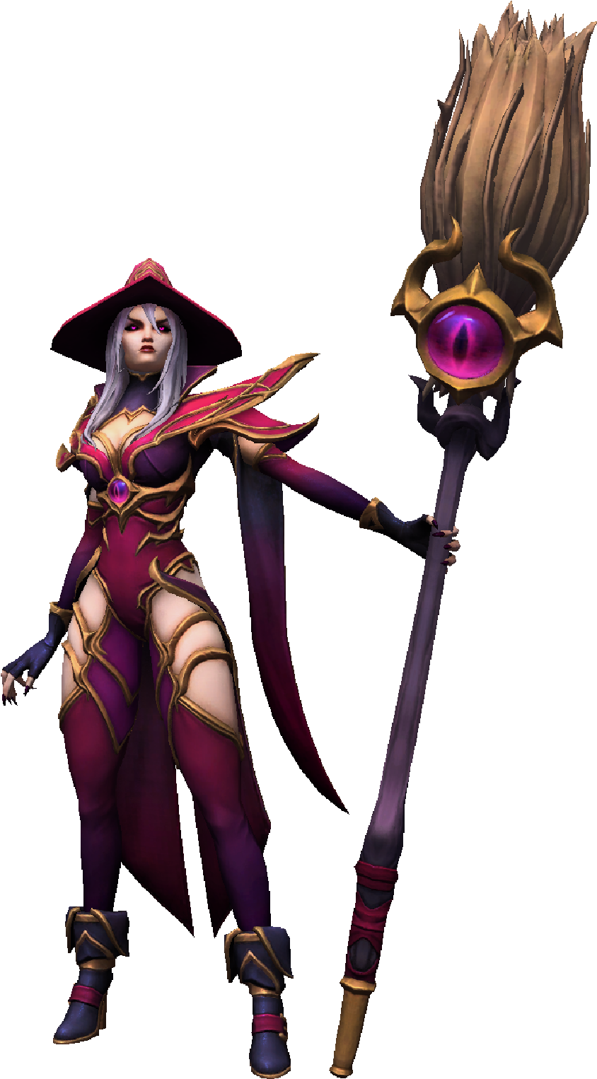 Whitemane Cursed Witch Variant 1 (2560x1594), Png Download