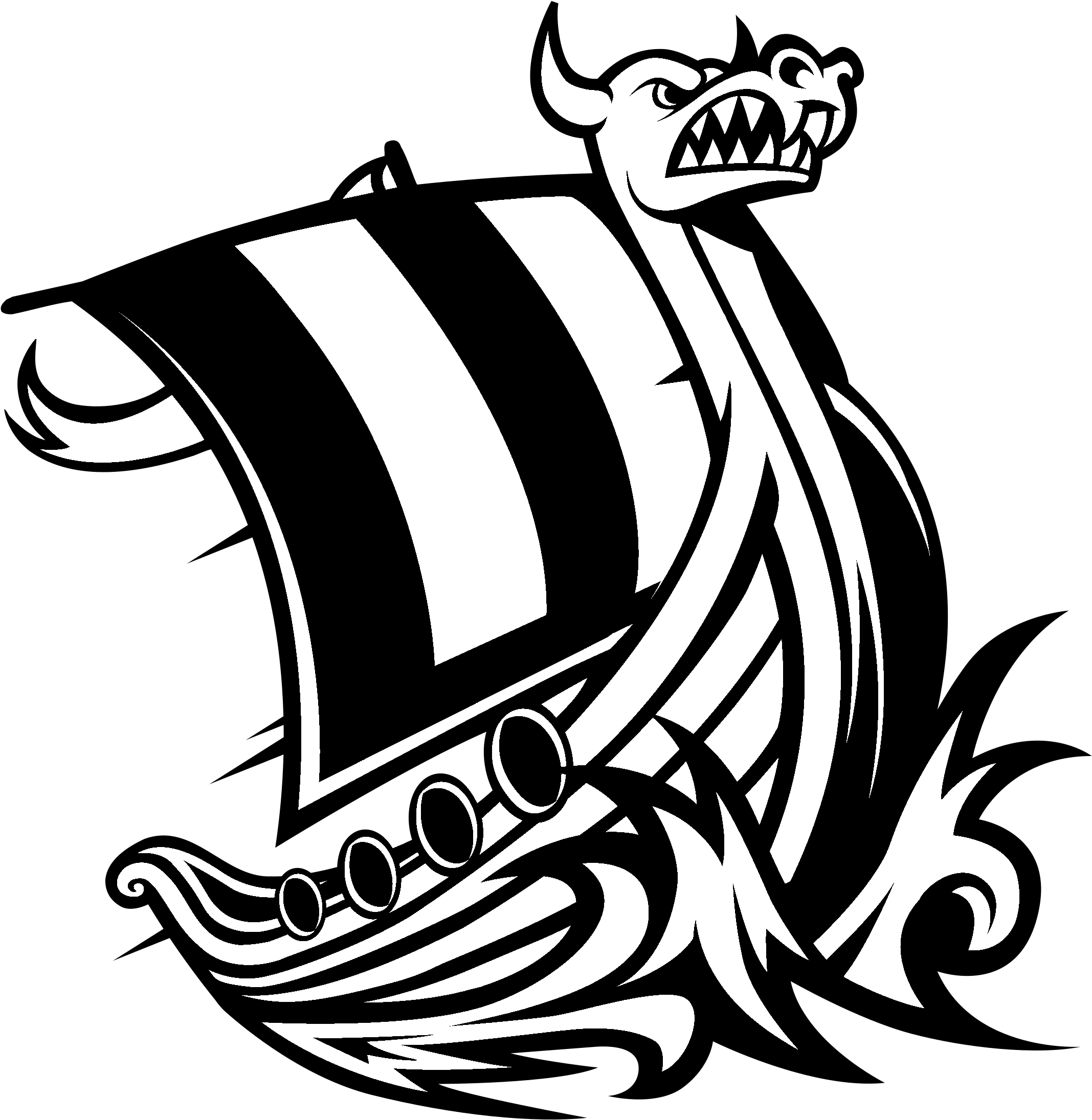 Download Wwu Vikings Logo Black And White PNG Image with No Background