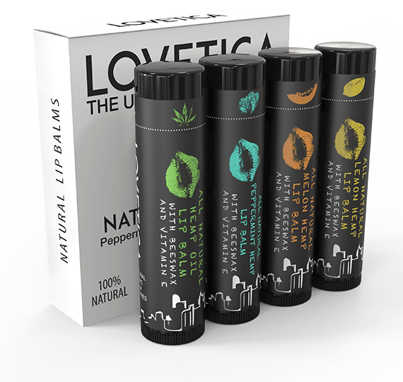 Lovetica Natural Lip Balms (570x540), Png Download