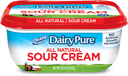 Dean's Dairypure All Natural Sour Cream (547x900), Png Download