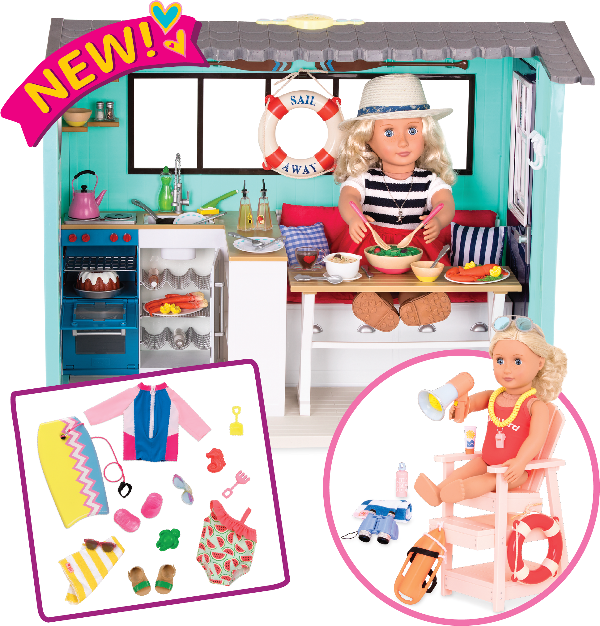 Seaside Beach House Deluxe Beach House Bundle Featuring (2100x2100), Png Download