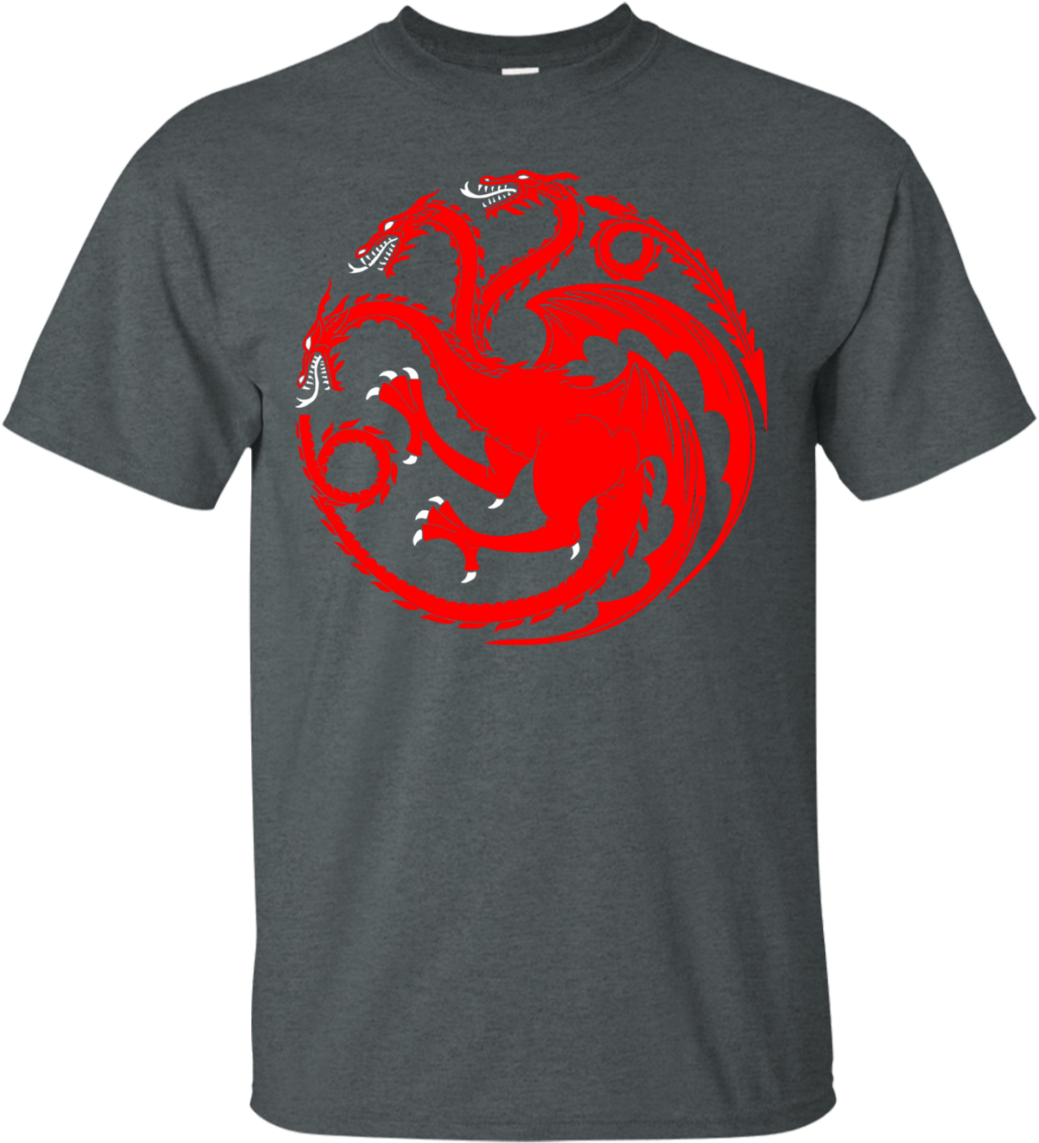 House Targaryen T-shirt (1155x1155), Png Download