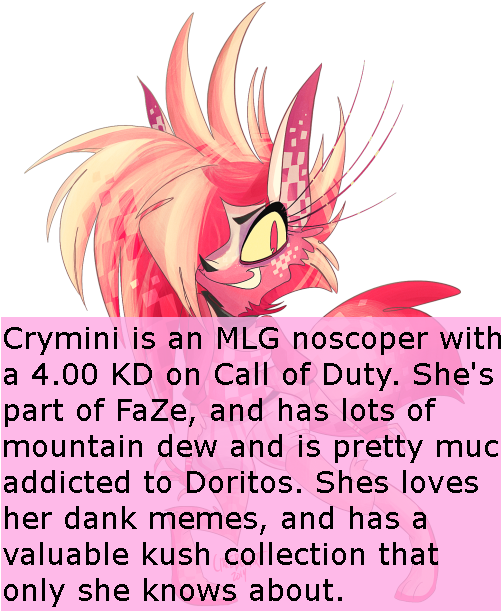 “crymini Is An Mlg Noscoper With A (500x648), Png Download