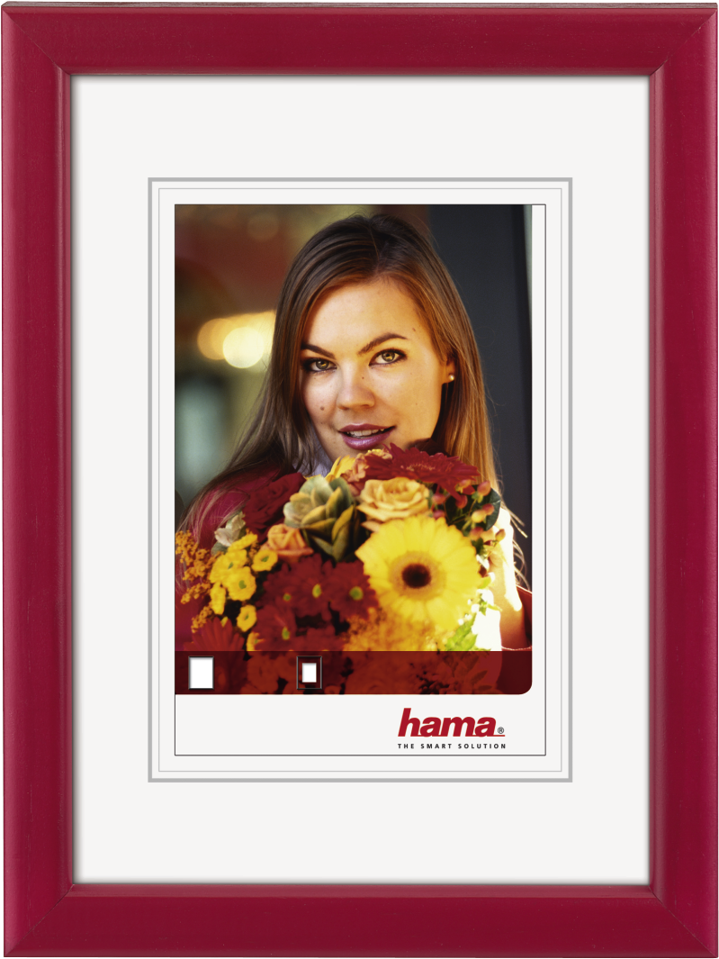 "bella" Wooden Frame, Red, 10 X 15 Cm (1100x1100), Png Download