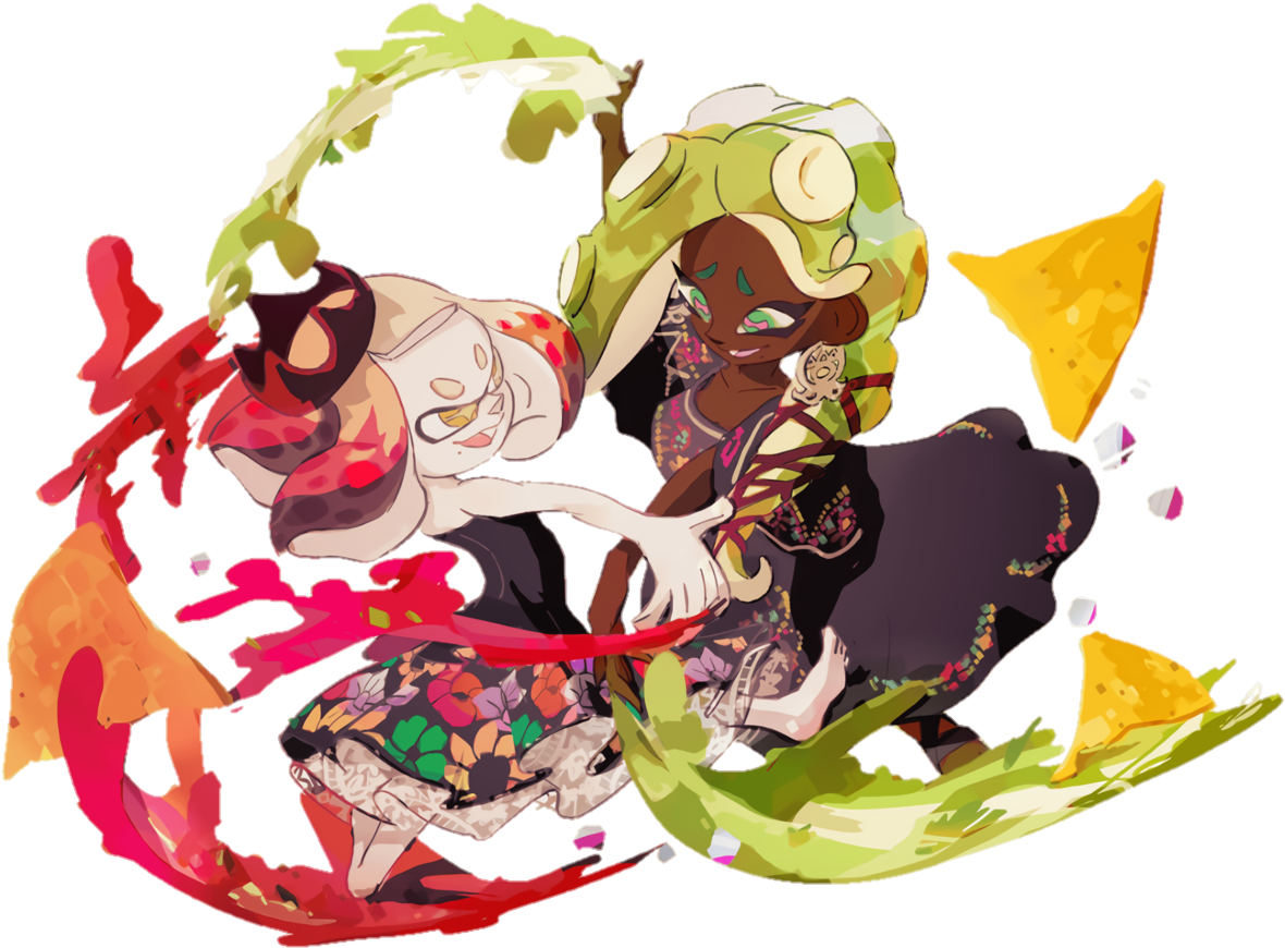 Edited Transparent Salsa Vs Guacamole Splatfest Art (1280x928), Png Download