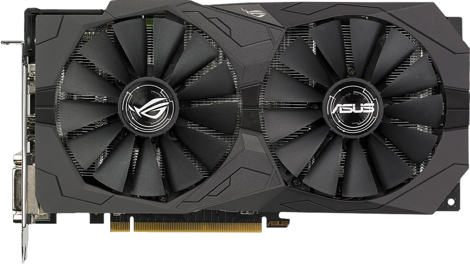 Radeon Rx 570 Strix Oc Gaming Graphics Card From Asus (930x524), Png Download