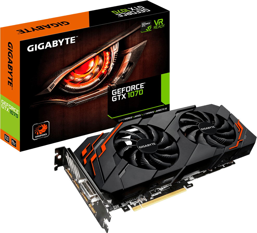 Geforce® Gtx 1070 Windforce 8g (1000x1000), Png Download