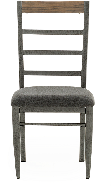 Image Pour Chaise En Bois Gris Avec Assise En Tissu (519x804), Png Download