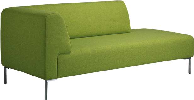 Tune Chaise Longue Sofa Green Skew Living Palau (906x435), Png Download