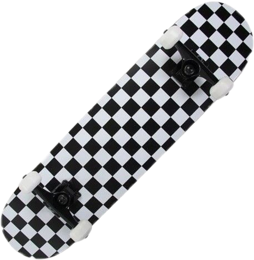 Sk8erboi Skateboard Checkerd Aesthetic Style Png Freeto (824x843), Png Download