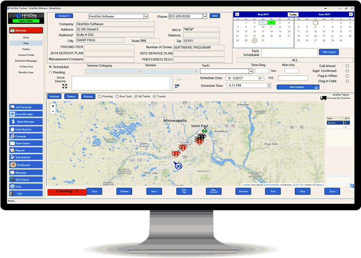 Hindsite Tracker Real Time Truck Tracking (860x608), Png Download
