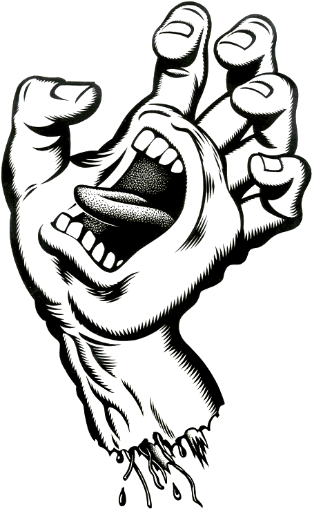 Image Freeuse Skater Drawing Santa Cruz (466x747), Png Download