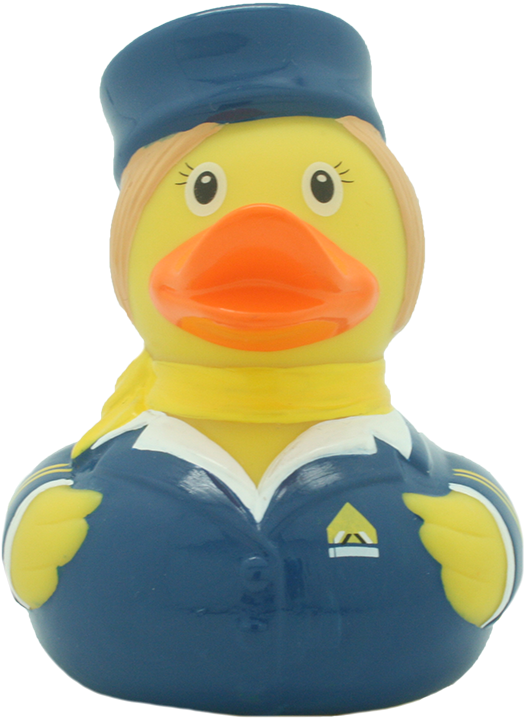 Stewardess Rubber Duck By Lilalu (800x800), Png Download