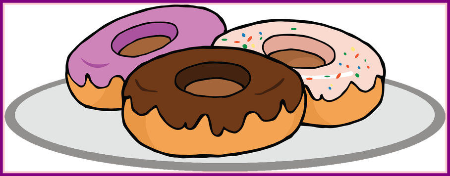 Doughnut Clipart Bitten Donut (908x356), Png Download