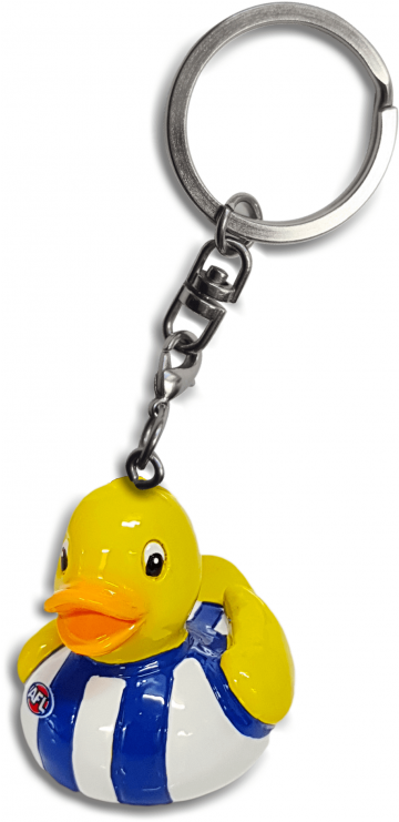 North Melbourne Kangaroos Rubber Duck Keyring (740x740), Png Download