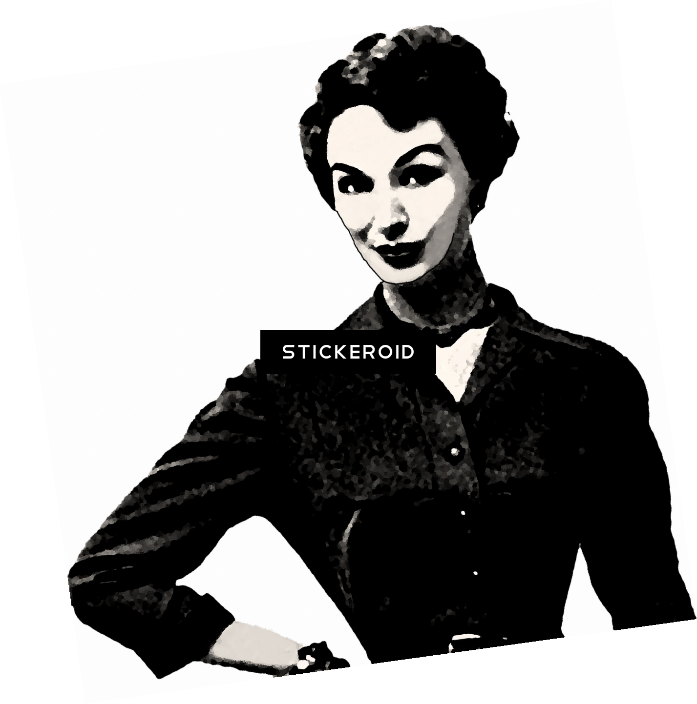 Elegant Woman Vintage (1427x1443), Png Download