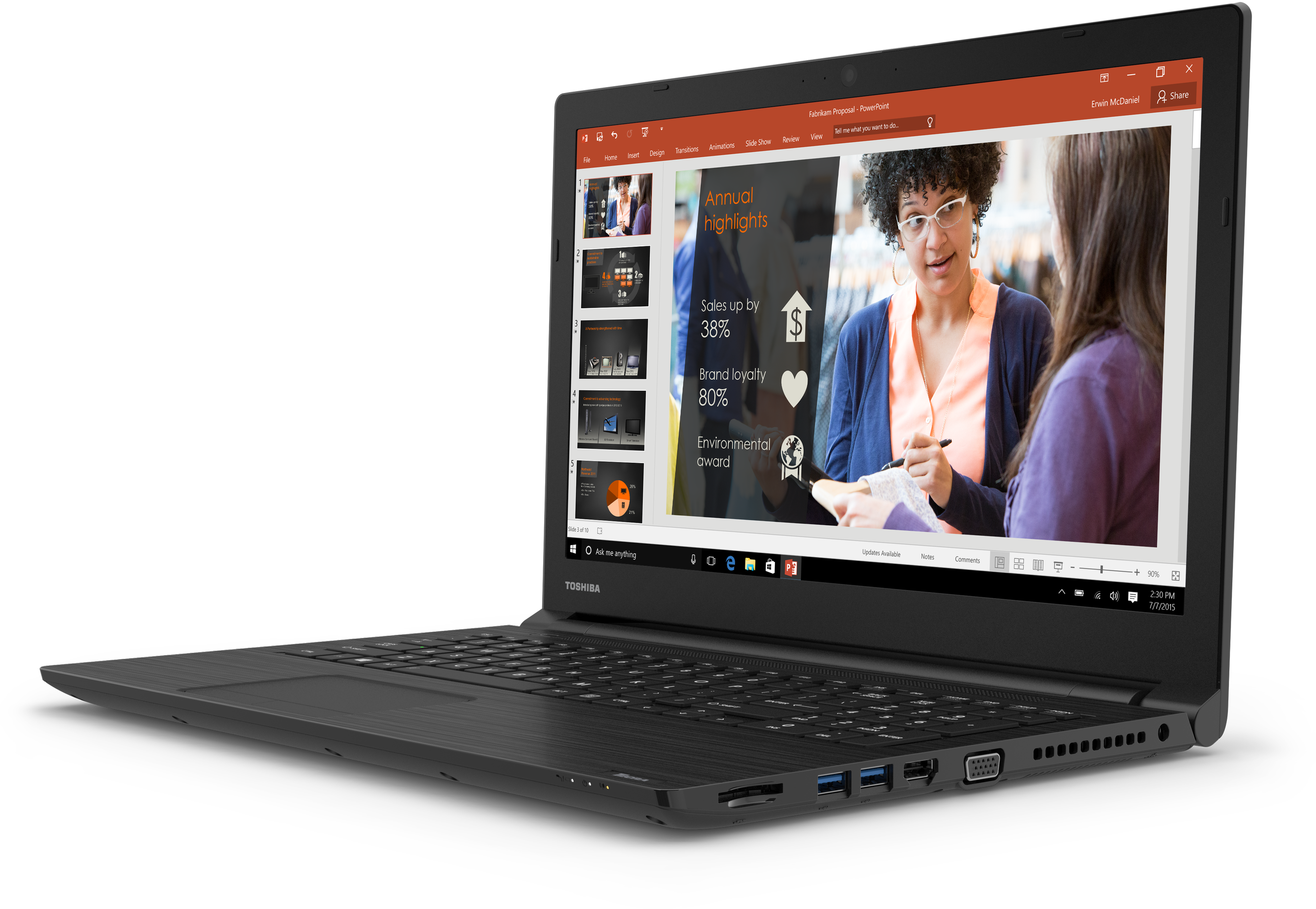 Toshiba Ps581u 00y01l Toshiba Tecra C50 D1512 I5/2 (2674x2400), Png Download