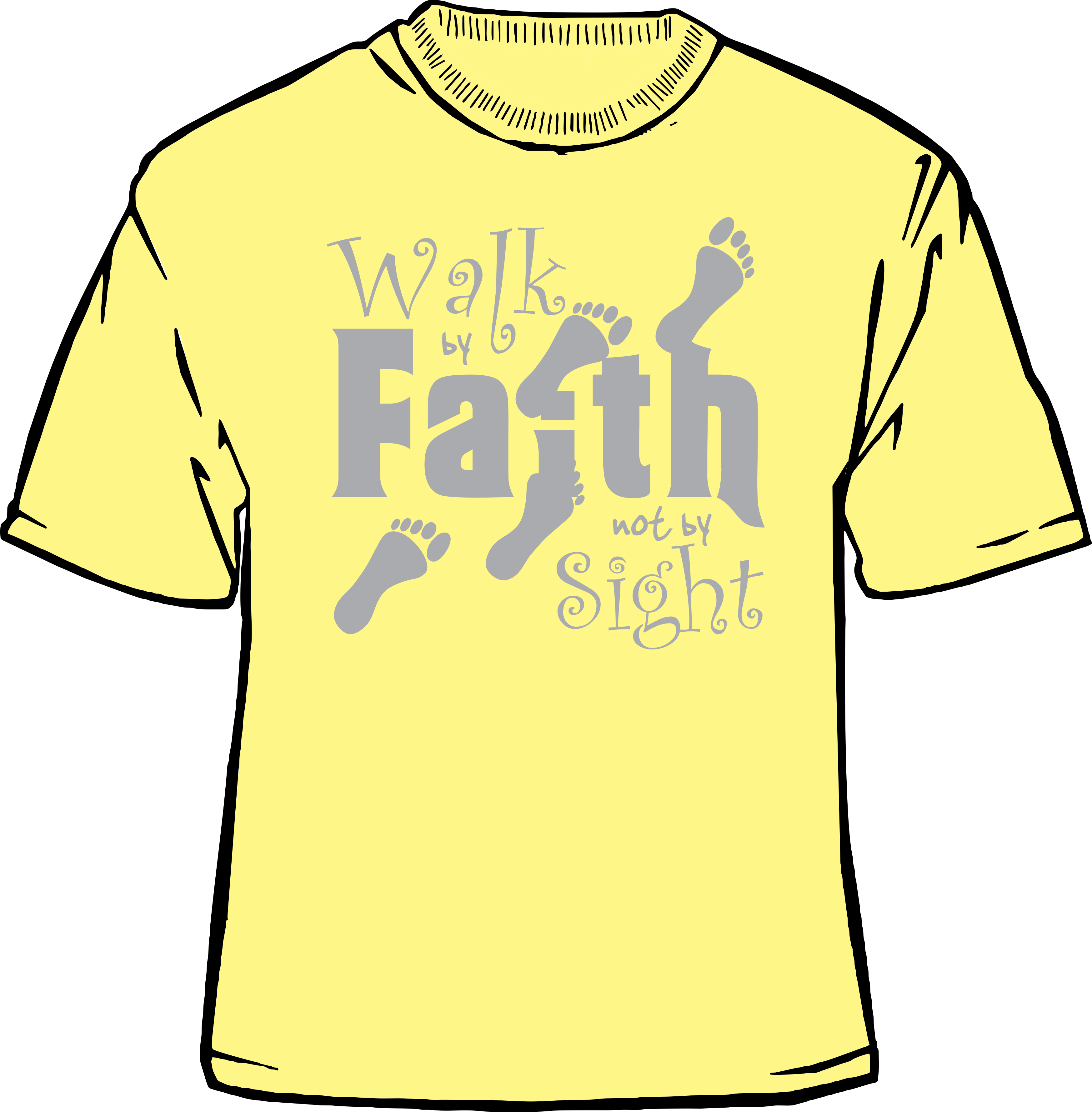 Walk By Faith (3494x3558), Png Download