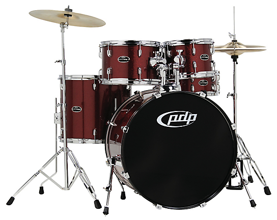 Pdp By Dw Center Stage Series Complete 5 Pieces Drum (543x599), Png Download