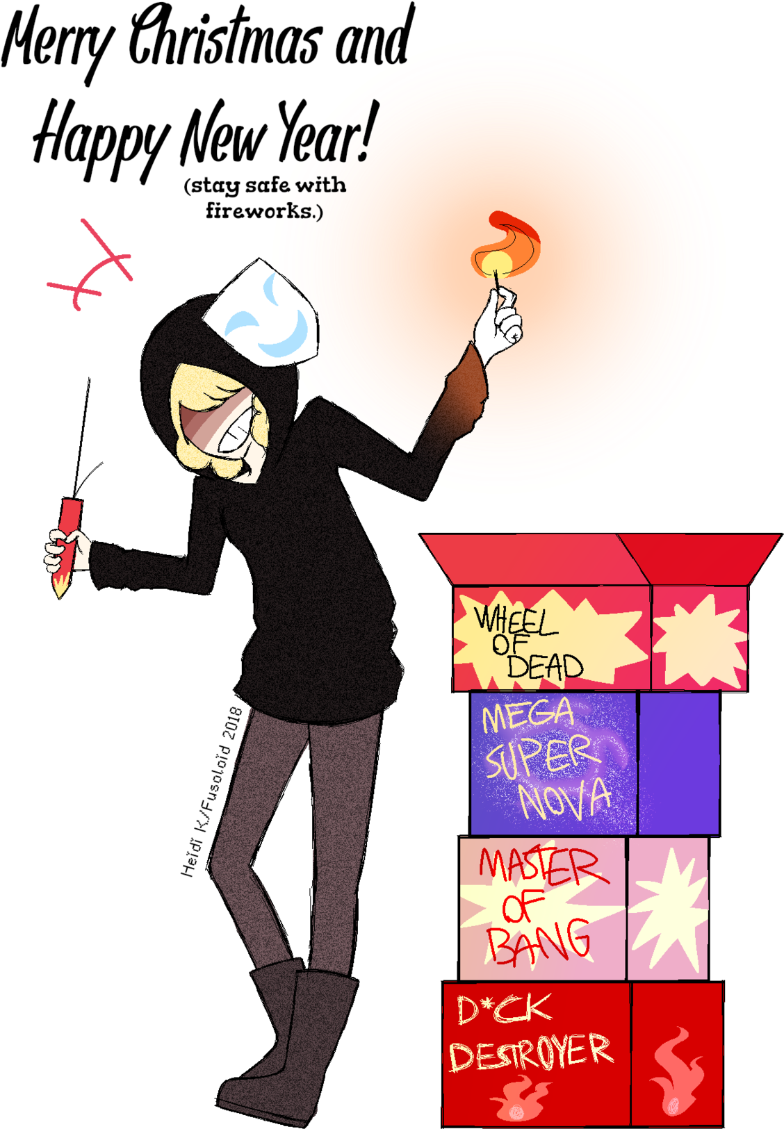 Merry Christmas And Happy New Year (1280x1783), Png Download