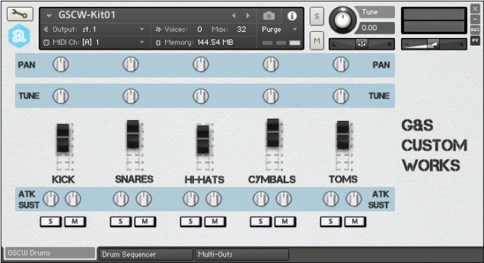 G&s Custom Work Drum Kits For Kontakt (700x700), Png Download