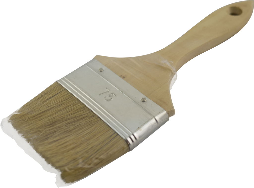 3” Wooden Handle Paint Brush (1024x759), Png Download