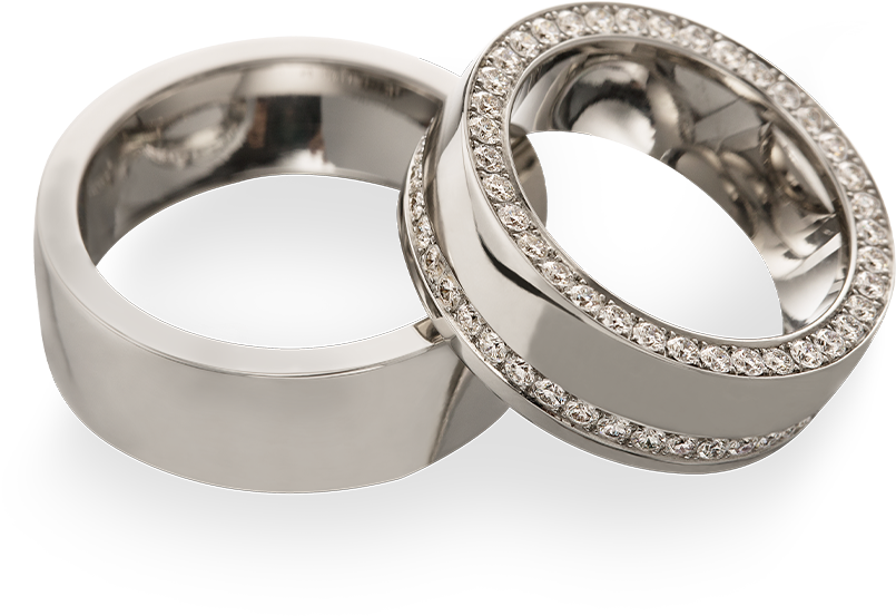 Roulette Wedding Rings Chf (850x850), Png Download