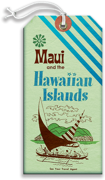 Maui And The Islands Luggage Tag (730x730), Png Download
