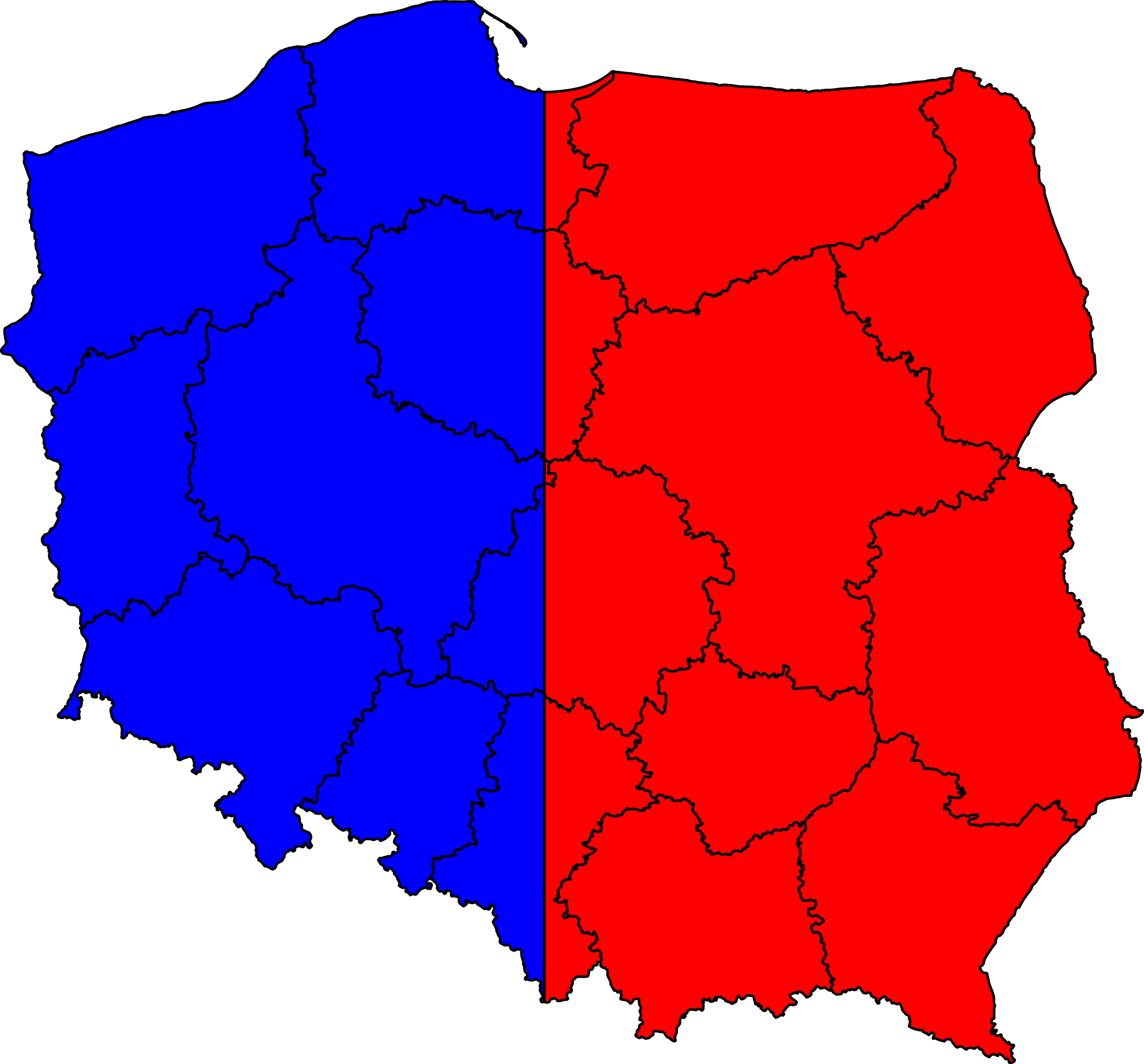Poland A Divided Country (2000x1860), Png Download