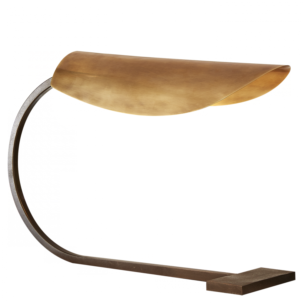 Lola Small Desk Lamp In Aged Iron With Hand-rubb (1000x1000), Png Download