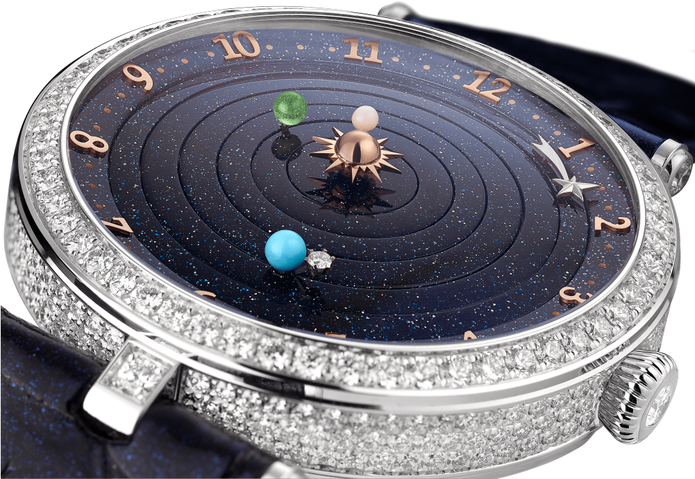 Lady Arpels Planétarium Watch,pearly Alligator, Square (1000x1000), Png Download