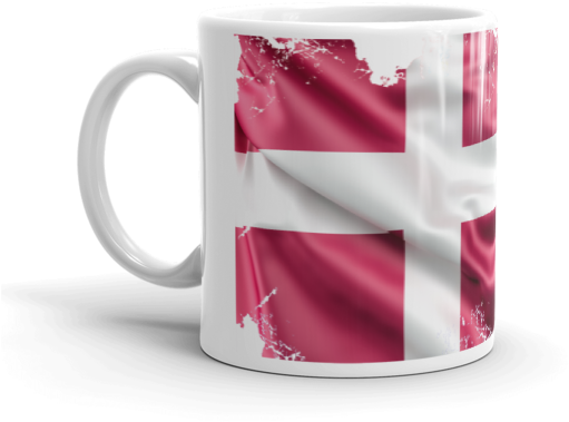 Mug Mondial 2018 Denmark Flag (600x600), Png Download