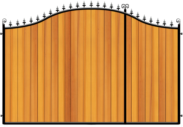 Stratford 3/4 Split Driveway Gate From (600x600), Png Download