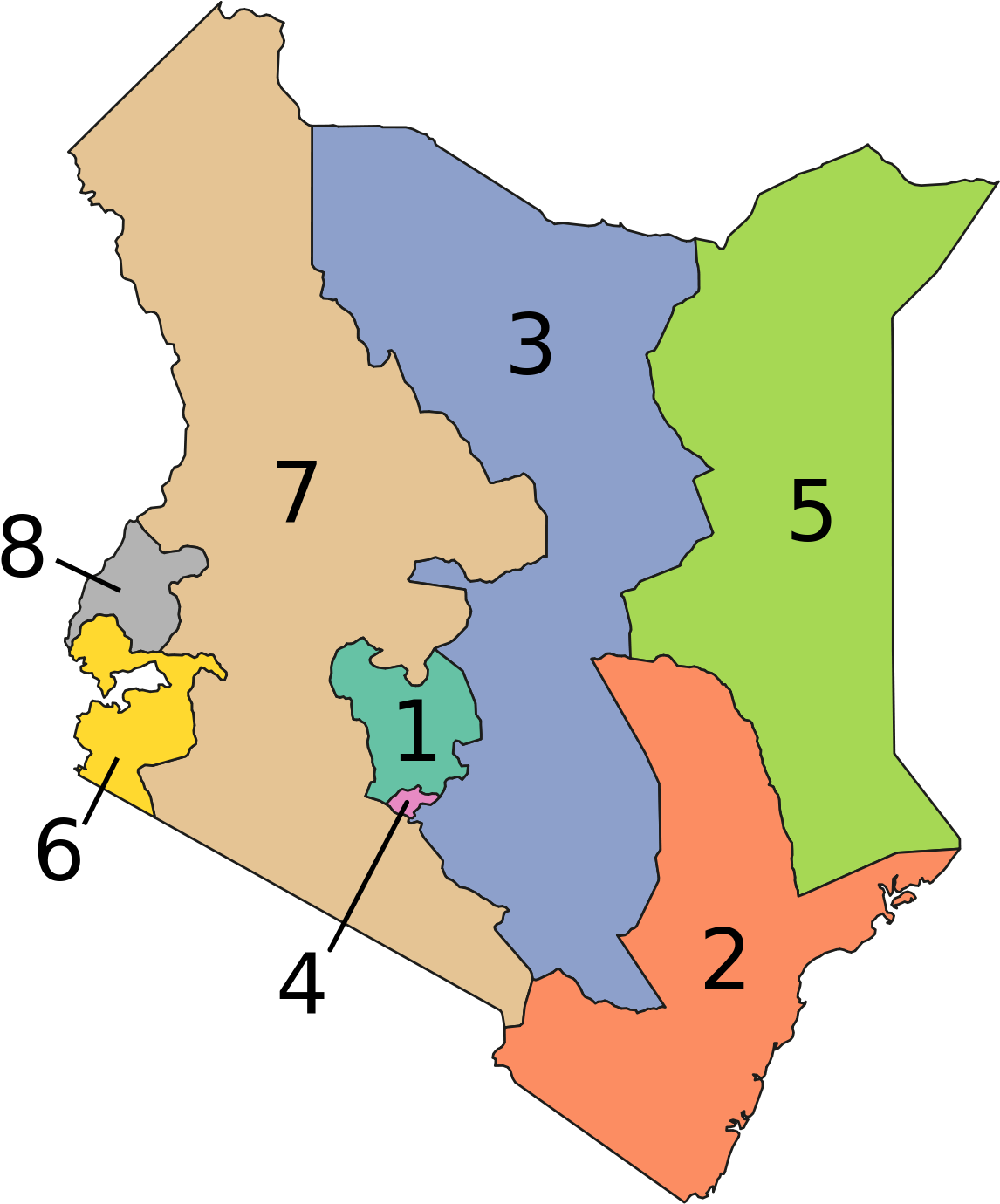 Geography Of Kenya (1200x1446), Png Download