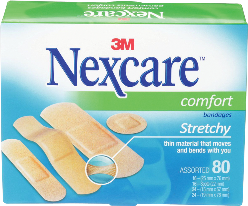 Nexcare™ Comfort Strips Bandages (850x850), Png Download