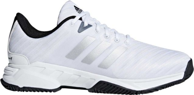 Mens Adidas Barricade Court 3 Wide White Sport Tennis (638x620), Png Download