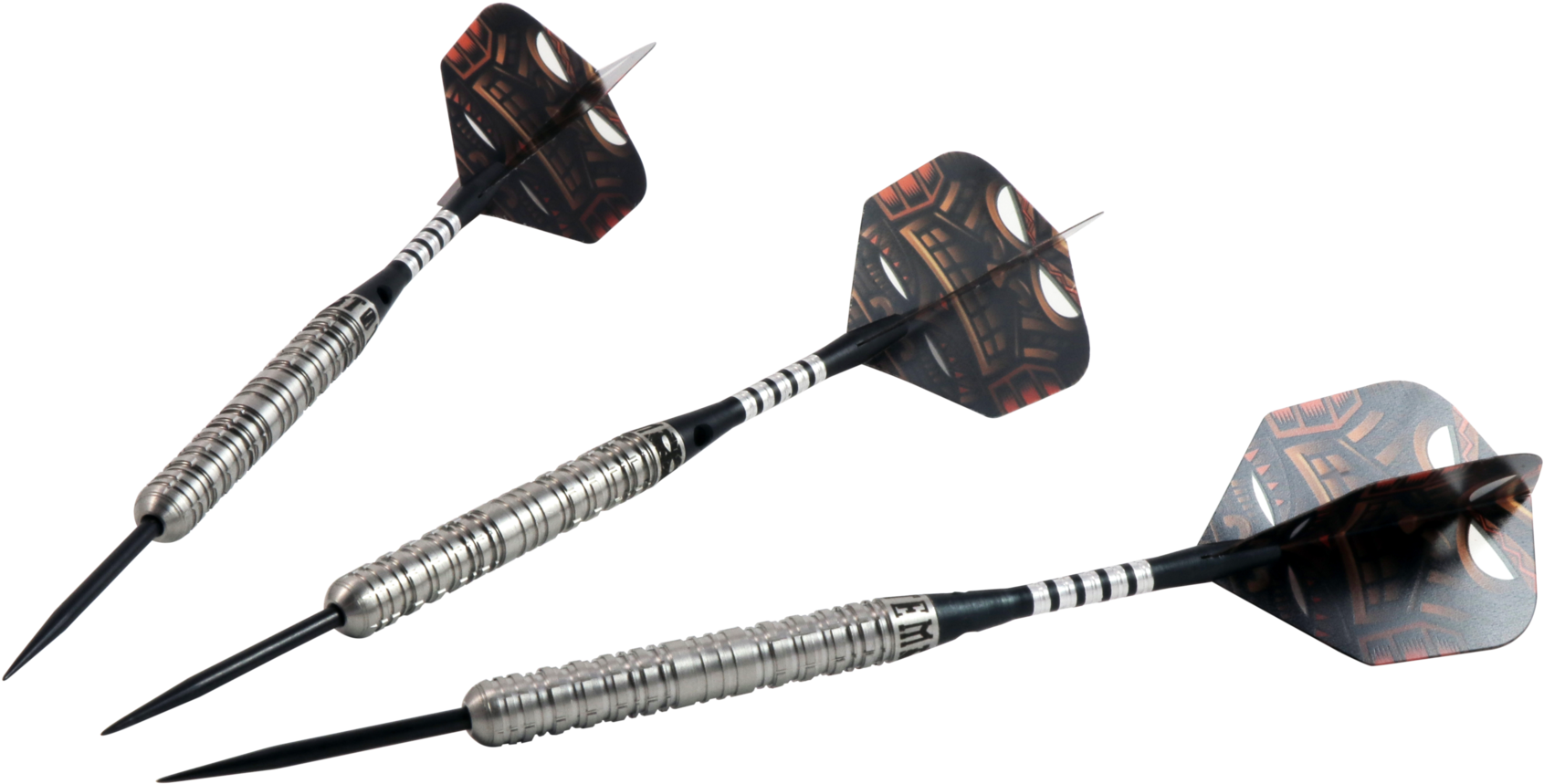 Totem Series 2 Steel Tip Dart Set Centre Weighted 85% (2047x1139), Png Download