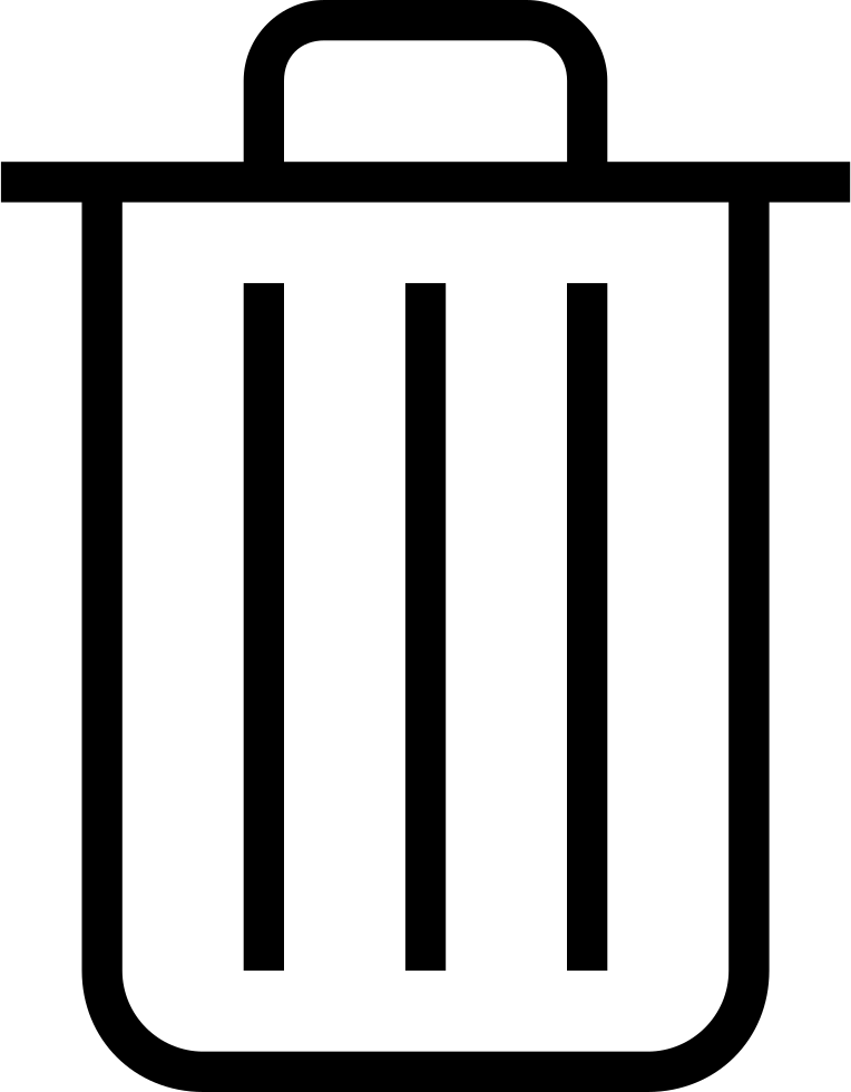 Trash Can Outline Comments (764x980), Png Download