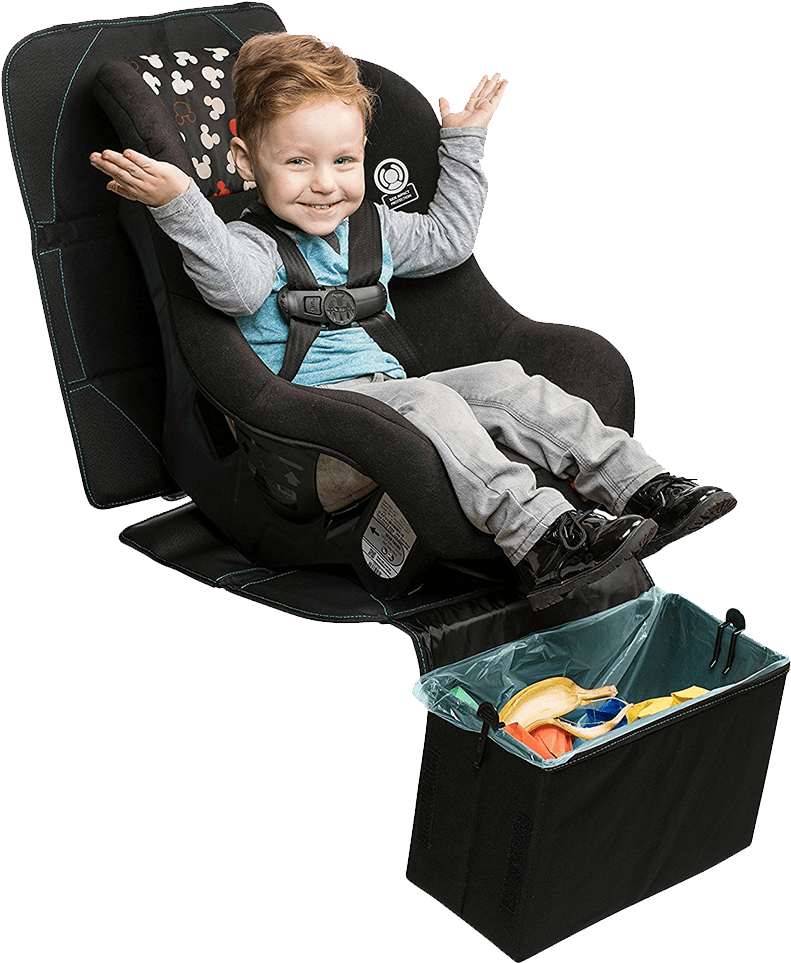 Car Seat Protector With Built-in Trash Can (1280x1024), Png Download