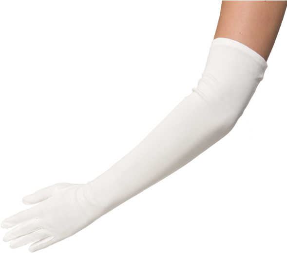 Opera Length Pure Silk Glove With Mousquetaire (600x600), Png Download