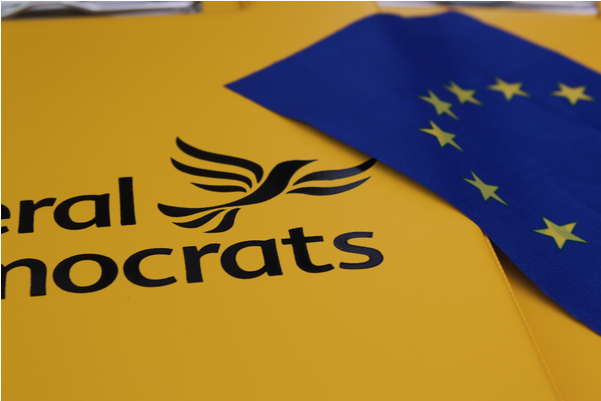 Lib Dem Eu Flag (600x600), Png Download