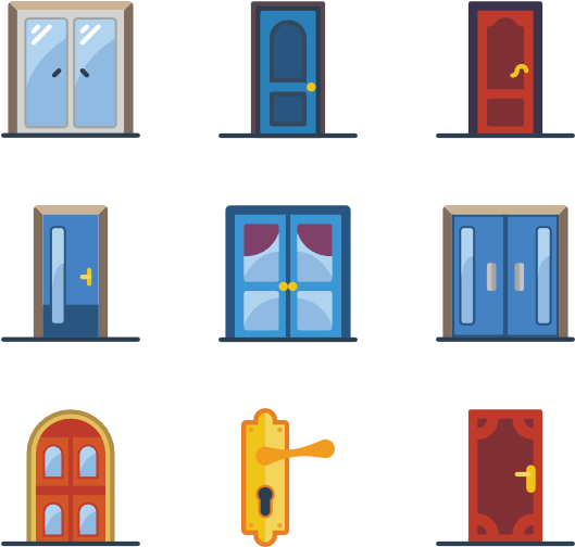 Architectural Doors (600x564), Png Download
