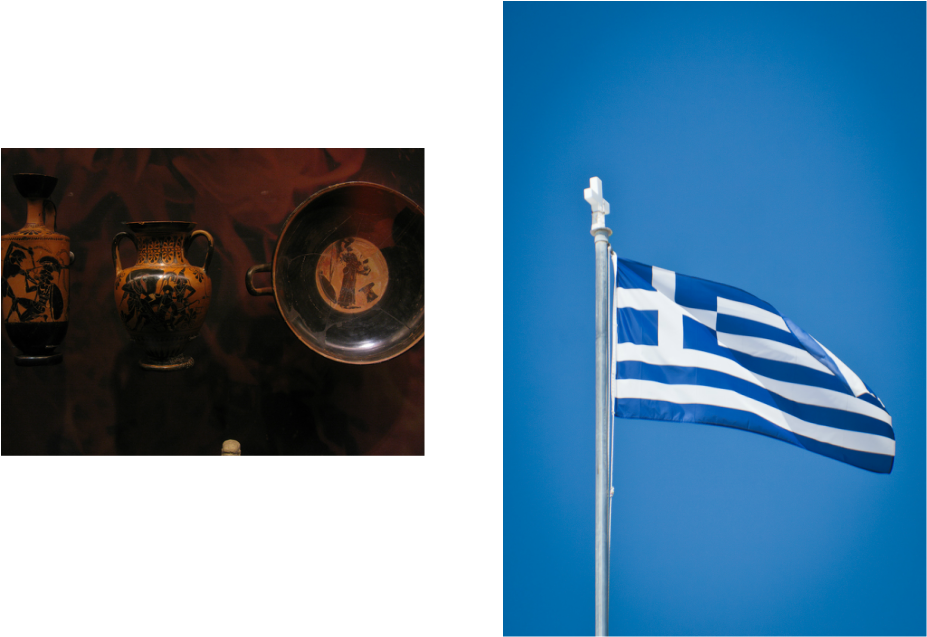 The Picture On The Left Is A Greek Pottery With Images (927x637), Png Download
