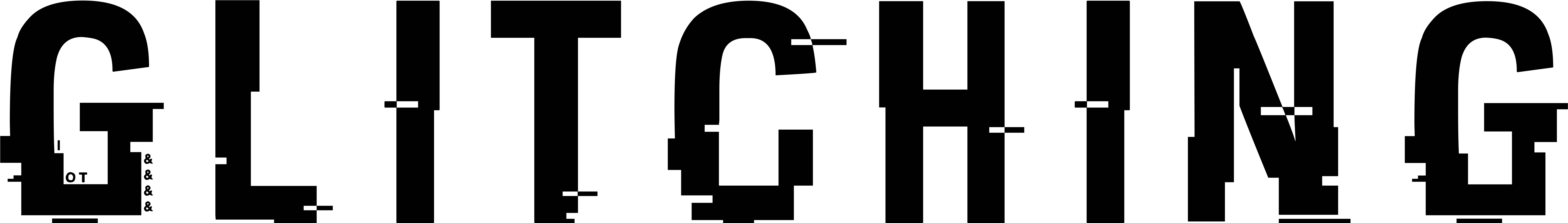 “glitching Cyberpunk White Text Design” (7500x2000), Png Download