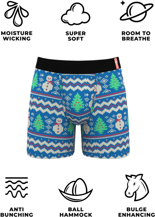 Grandma's Goolie Sweater Ball Hammock Boxer Briefs (683x1024), Png Download