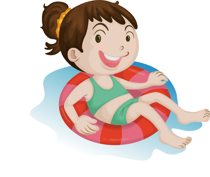 Cartoon Swimming Illustration (701x589), Png Download