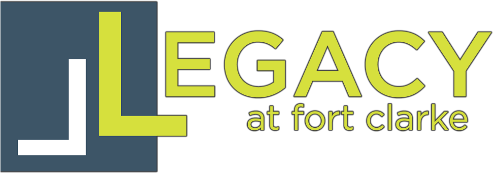 Logo Of Legacy At Fort Clarke Apartments (1000x423), Png Download