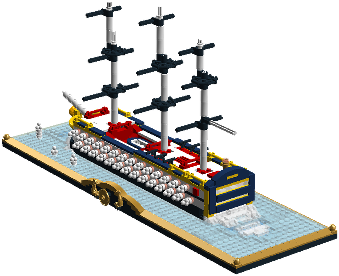 Temeraire Class Ships Of The Line (1600x745), Png Download