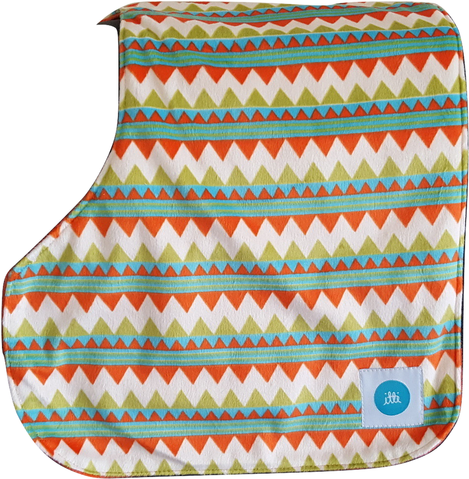 Burpy Cloth Tee-pee With Papaya (1047x1069), Png Download